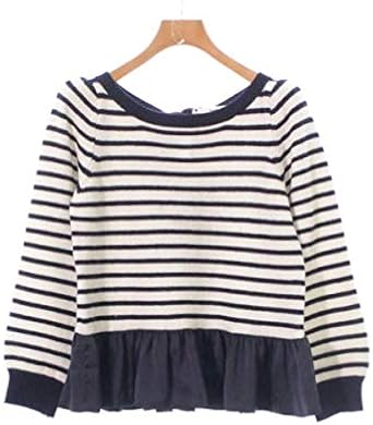 Amazon Banner Barrett バナー バレット ニット セーター レディース 紺x白系 ボーダー 0415 38 M位 中古 セーター 通販