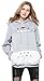 Cartoon One Size Cosplay Hoodie Sweatshirt, Grey, XXL