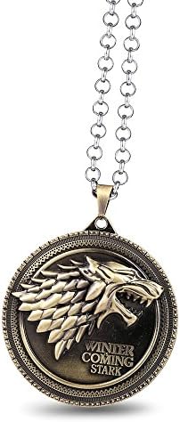 Inspired By TV "Game of Thrones" Vintage Stark Dire Wolf Pendant Necklace Nice Gift