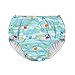 i play. by green sprouts Pull-up Reusable Swim Diaper | No other diaper necessary, UPF 50+ protection,Light Aqua Sea Friends,3T