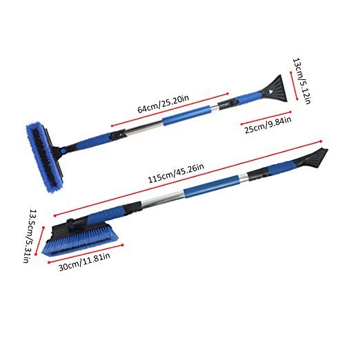 image for Molie Extendable Snowbrush Shovel Removal Brush, Multi-functional Snow