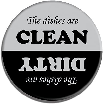 Clean Dirty Magnet - 3" Inch Round Magnetic Button