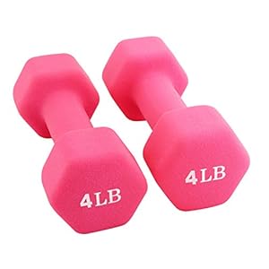 Portzon 3LB Weights Neoprene Dumbbells