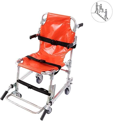 Hiyougen Stair Chair Ambulance Firefighter Evacuation Medical Lift Stair Chair with Quick Release Buckles, 350 lbs Capacity