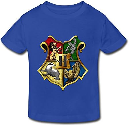 AOPO Harry Potter Hogwarts Logo Shirt For Toddlers Unisex (2-6 Years) 3 Toddler RoyalBlue