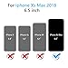 Intermerge Privacy Screen Protector for iPhone Xs Max, Premium 4D Curved Edge to Edge Full Coverage Anti-Spy Tempered Glass Screen Protector for Apple iPhone Xs Max 2018, 6.5inch