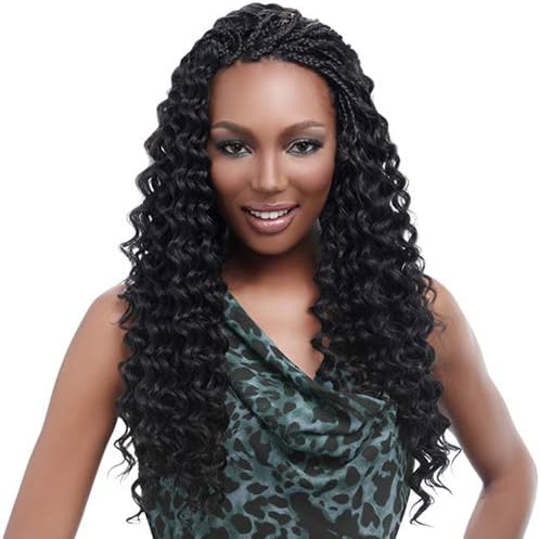 Harlem125 Synthetic Hair Braids Kima Braid Ripple Deep 20" (6-Pack, P1B/30)