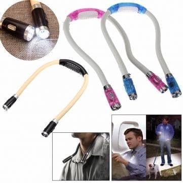 UR Home Decor LED Flashlight Hands-Free Reading Book Huglight Lamp
