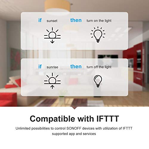 ITead Sonoff Dual Channel WiFi Wireless Smart Switch Compatible with Alexa, Control two home appliances with APP,remote control Appliance Controller for DIY Smart Home