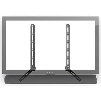 Mount-It! Soundbar Bracket Universal Sound Bar TV Mount for Mounting Above or Under TV, Fits Sonos, Samsung, Sony, Vizio, Adjustable Arm Fits 23 to 65 Inch TVs, 33 Lbs Weight Capacity Black (MI-SB41)