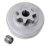 Poweka 325"-7 Clutch Drum Sprocket, Clutch Cover Bearing Fit for Stihl 017 018 021 023 025 Ms170 Ms180 Ms230 Ms250