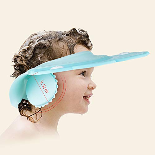Baby Bath Cap wash Shower Shampoo Visor hat Prevent Water Entering The Eyes and Ears Adjustable Bathing tub Head Hair Rinser Shield Protection Kids Children Toddler - Thumbnail 7