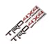Demupai TRD 4X4 Off Road Decal Vinyl Car Stickers for Toyota (Red + Black)
