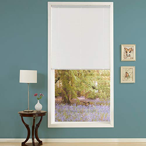 PASSENGER PIGEON Horizontal Window Blinds, Premium Blackout Light Filter Aluminum Blinds Custom-Made Water Rust Proof Fire Resistant Mini Blinds, 1 Inch Slats, 34" W x 36" L, White Blind - Thumbnail 2