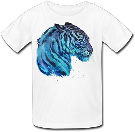 King Of Beasts Of The Tiger Custom Cotton Child Fashion T-Shirt Top White XL