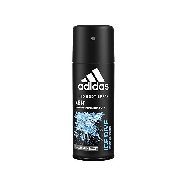Adidas Ice Dive Deo Body Spray for Men 48h protection, 150ml