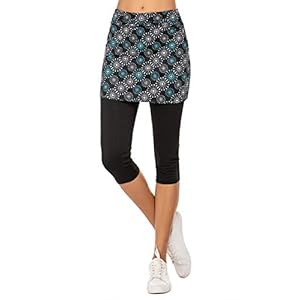 Maxmoda Hockeyrok-/legging, capri-legging met rokje, voor dames, nauwaansluitende yogabroek