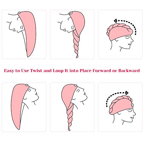 image for Anezus 4 Pack Hair Towel Wrap Microfiber Hair Turban Bath Shower Dryin