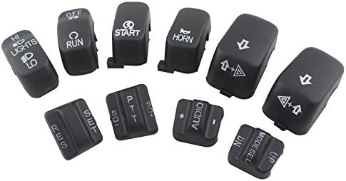 Black Hand Control Switch Housing Caps For Harley-Davidson Electra Street Glide 1996-2013