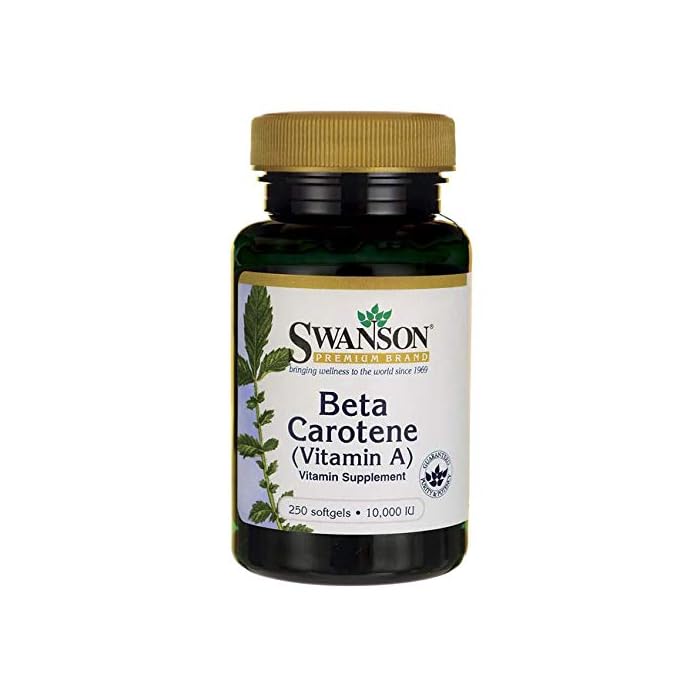 Swanson Beta-Carotene - Vitamin A Supplement Promoting Immune Health, Eye & Skin Health - Natural Wellness Formula…