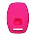 Coolbestda Rubber Key Fob Cover Protector Holder Skin Jacket Remote Case for Honda Civic SI Hybrid EX 2006-2013 Accord 2003-2012 CR-V EX SE 2005-2006 Pilot 2009-2015 Element 2010 Rose