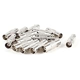 Zxuy 15 Pcs BNC Female to BNC Female CCTV Security Camera Adapter Straight Connector