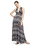 Necessary Objects Juniors Printed Maxi, Black/White, Large