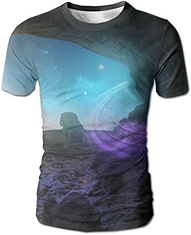 Mens Hole Magic Born Fashion Gym Short-Sleeve Raglan T-Shirt Sports Quick-drying Baseball Shirts Size Large