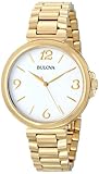 Bulova Women's 97L139 Analog Display Japanese Quartz Yellow Watch