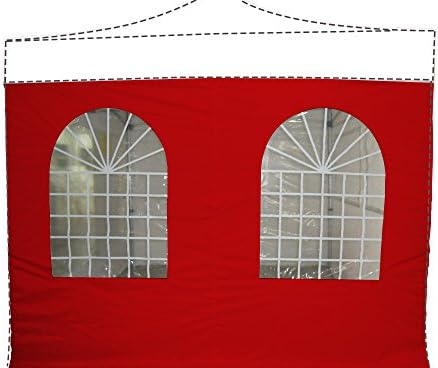 Interouge Unit 2 Windows Cathedrals Polyester Laminated PVC Tarpaulin 300 g/m² 2 x 2 m red