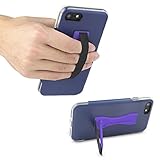 Gear Beast Cell Phone Grip Stand, Universal Phone Strap Finger Holder with Pop Out Kickstand for Men and Women, Ultra Slim Pocket Friendly - Purple
