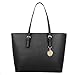 Fashion road Luxury Women's Satchel Hobo Tote Handbag Bag Purse Set, Black, 3 Piece