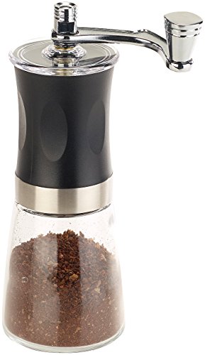 Rosenstein & Söhne Handkaffeemühle: Hand-Kaffeemühle mit Keramik-Mahlwerk, stufenlos einstellbar, 19 cm (Manuelle… – Bild 3