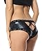 Sofishie Sexy PVC Open Crotch V-Back Panty - Black - XL