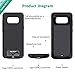 Galaxy S8 Battery Case, Stoon 5000mAh Portable Charger Case Rechargeable Extended Battery Pack Protective Backup Charging Case Cover for Samsung Galaxy S8(5.8inch) (Black)