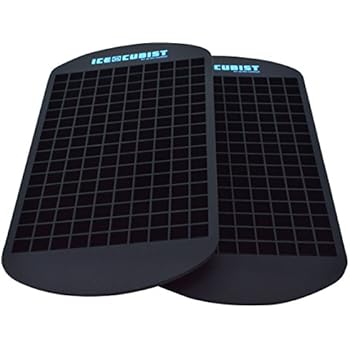 Mix Master Silicone Micro Cube Tray - Micro Mini ⅜ Inch Ice Cube Tray Mold 160 Nugget Cubes - 2 Tray Pack, BPA Free