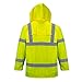 Portwest Waterproof Rain Jacket, Lightweight, Yellow, X-Large