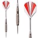WIN.MAX 12 Pack Darts Steel Tip Darts Set 24 Grams with Aluminium Shafts, 30 PET Flights, 50 Dart Rubber Rings