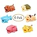Cute Animal Bites Cable Protector Cable Buddies Compatible with iPhone iPad Charging Cables Cords, Data Line Protection Cable Bite Protector Cord Saver (6 Pack)