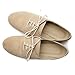 Ollio Women's Ballet Flat Shoe Faux Suede Lace up Oxford