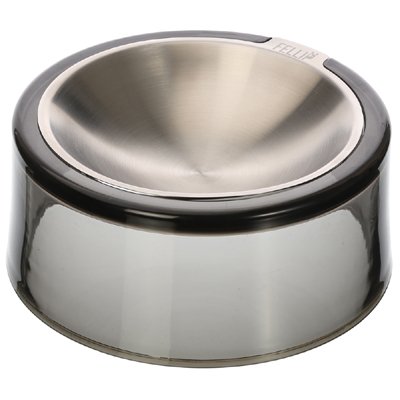 FelliP Kaleido Pet Bowl (Lordly Puss), 14cm, Smoky Quartz