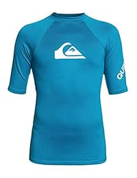 Quiksilver All Time - Camiseta de manga corta para niño (protección UPF 50)