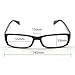 Cyxus Blue Light Filter Glasses [Transparent Lens], Better Sleep Anti Eyestrain Headache, Computer Cell Phone Reading Eyewear Video Glasses (Rectangular Black Frame)