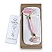 MIMOSA Rose Quartz Roller, Anti-Aging Facial Roller Made of Natural Rose Quartz for Face Skin Neck Eye Body Massage for Daily Facial and Relaxing at-Home Treatment (Rose Quartz)