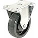 Shepherd Hardware 9786 400 Series 4-Inch Polypropylene Wheel Rigid Plate Caster, 275-lb Load Capacity