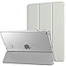 MoKo Case Fit 2018/2017 iPad 9.7 6th/5th Generation - Slim Lightweight Smart Shell Stand Cover with Translucent Frosted Back Protector Fit Apple iPad 9.7 Inch 2018/2017, Silver(Auto Wake/Sleep)