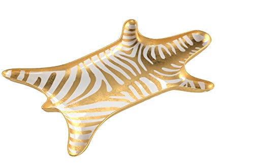 Jonathan Adler Metallic Zebra Dish, Gold