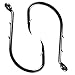 Octopus Fishing Hooks, 50pcs Barbed Bait Holder Fishing Jig Hook Offset Circle Hooks Baitholder Hook for Freshwater Saltwater Carbon Steel Hook 2 Barb Holders Size: 1/0 6/0