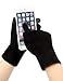 Women Winter Gloves Touchscreen Warm Black Texting Gloves for Ladies Driving Suede Leather Fleece Windproof