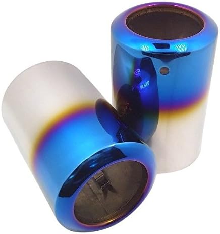 Stainless Car Rear Exhaust Tip Muffler Tail Pipe Blue P&P For Mazda CX-5#9